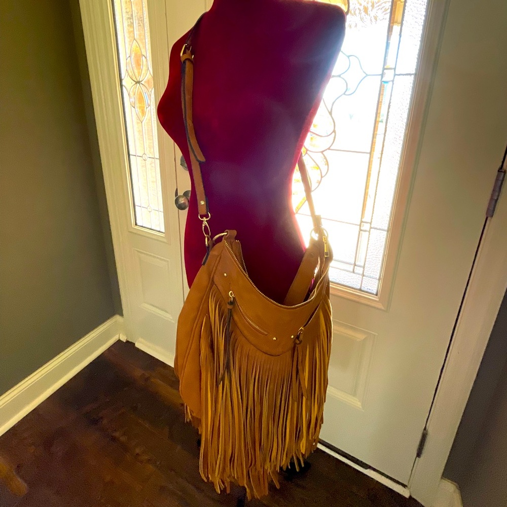 Large Fringe Shoulder / Crossbody Bag by ALDO